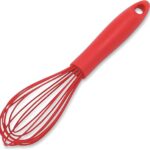 Chef Craft Premium Silicone Wire Cooking Whisk, 10.5 Inch, Red