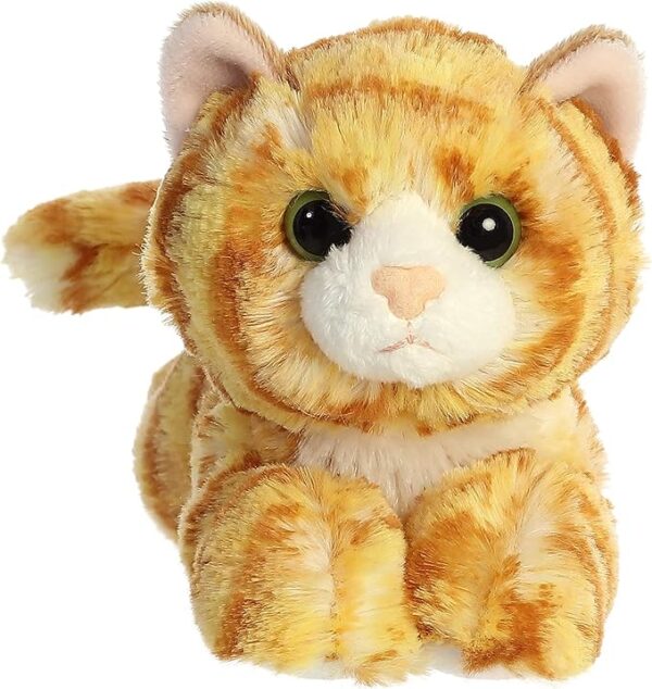 Aurora® Adorable Mini Flopsie™ Ginger Cat™ Stuffed Animal - Playful Ease -