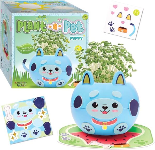 Creativity for Kids Plant-A-Pet: Puppy Toys for Girls - Small Gifts and Stocking Stuffers for Girls, Arts and Crafts for Kids Ages 6-8+, DIY Kids Activity Set - Image 2