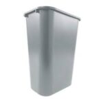 Rubbermaid Commercial Products Resin Wastebasket/Trash Can, 10-Gallon/41-Quart, Gray, Plastic
